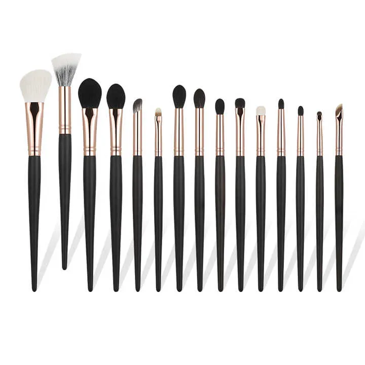فرشاة مكياج 15 احترافية بيضاء فاخرة  White Luxury Makeup Brushes
