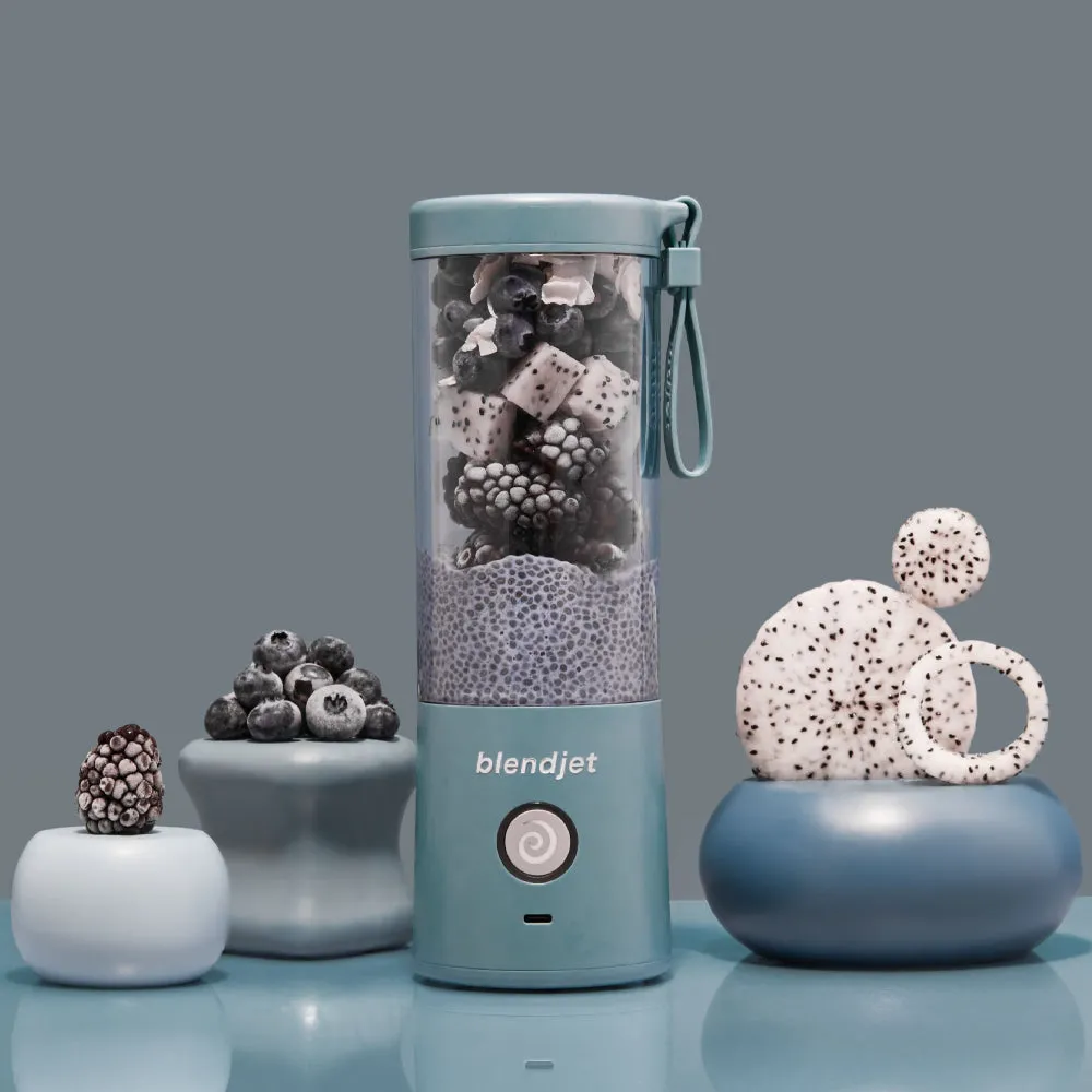 BLENDJET V2 Portable Blender World's Most Powerful Compact 16Oz BPA Free Blender Glacier