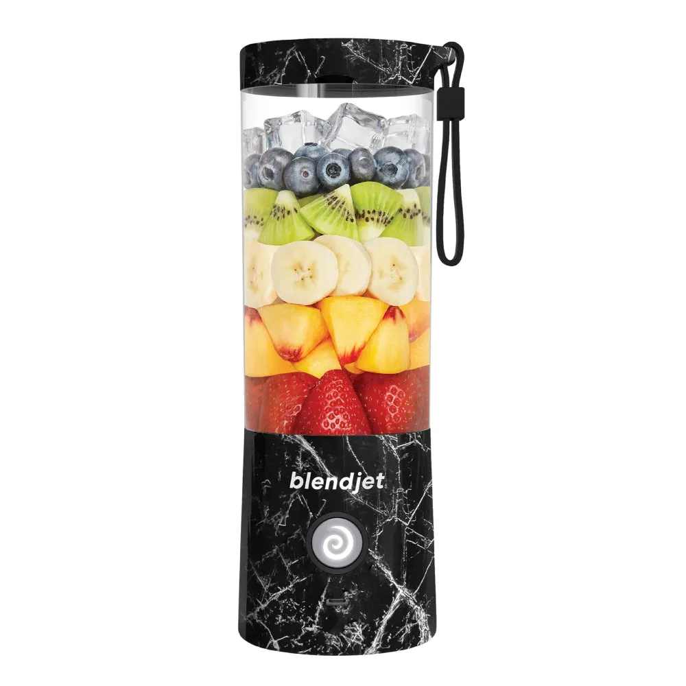 BLENDJET V2 Portable Blender - World's Most Powerful Compact 16Oz BPA Free Blender - Print - Black Marble