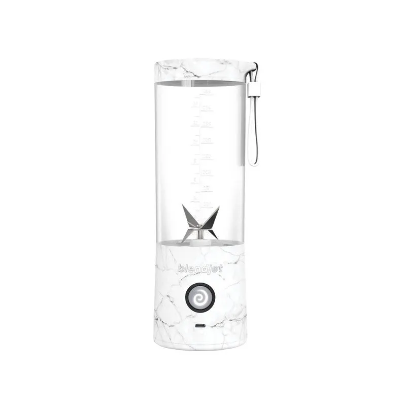 BLENDJET V2 Portable Blender - World's Most Powerful Compact 16Oz BPA Free Blender - Print - White Marble