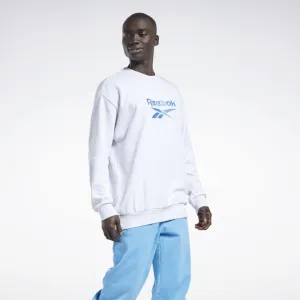 Classics Foundation Vector Sweatshirt (White   Blue)