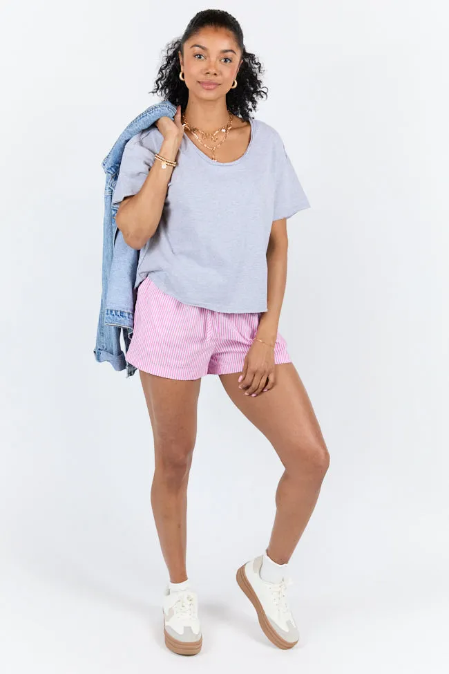 Firm Foundation Grey Scoop Neck Tee