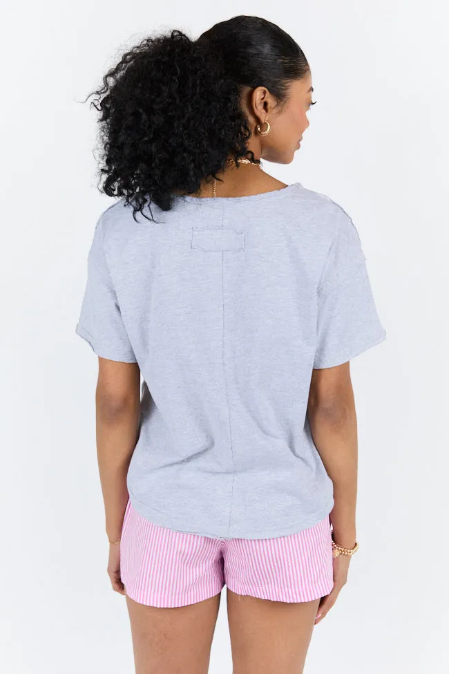 Firm Foundation Grey Scoop Neck Tee