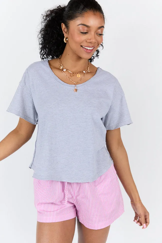 Firm Foundation Grey Scoop Neck Tee