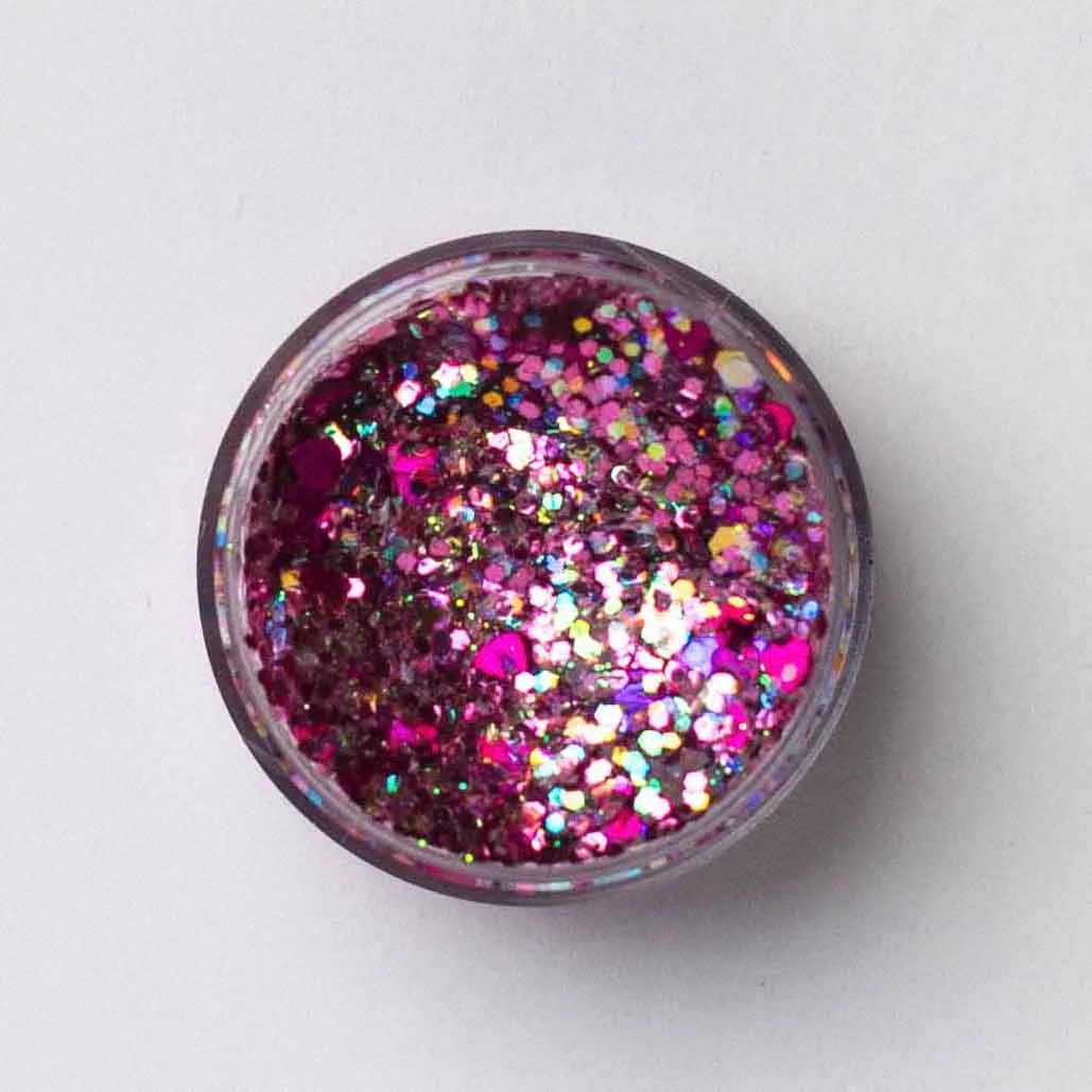 Galexie Glister Valentines Glitter Gel Candied Hearts Duo  Gift Set For Hair Face And Body