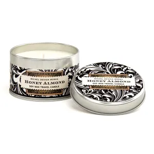 Honey Almond Soy Wax Travel Candle