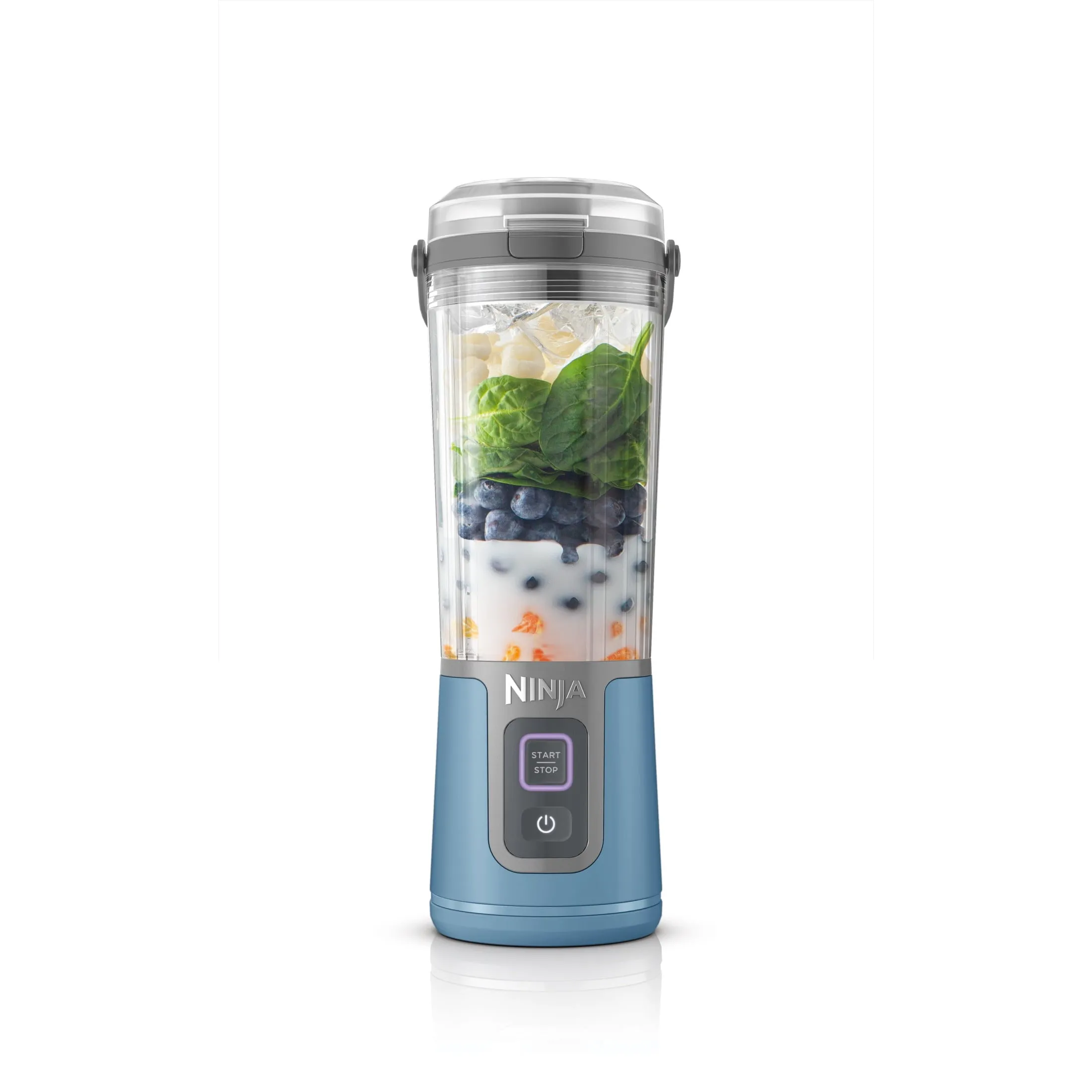 Ninja Blast 16 oz. Personal Portable Blender with Leak Proof Lid and Easy Sip Spout, Perfect for Smoothies, Denim Blue, BC100NV