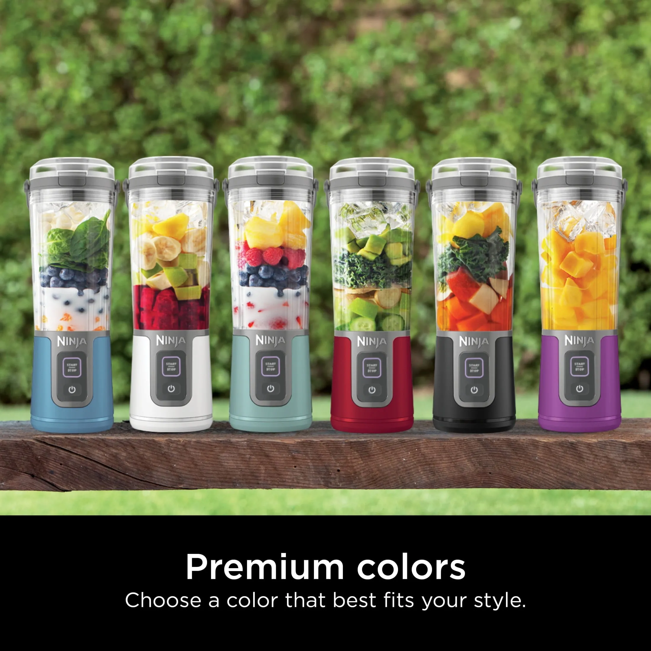 Ninja Blast 16 oz. Personal Portable Blender with Leak Proof Lid and Easy Sip Spout, Perfect for Smoothies, Denim Blue, BC100NV