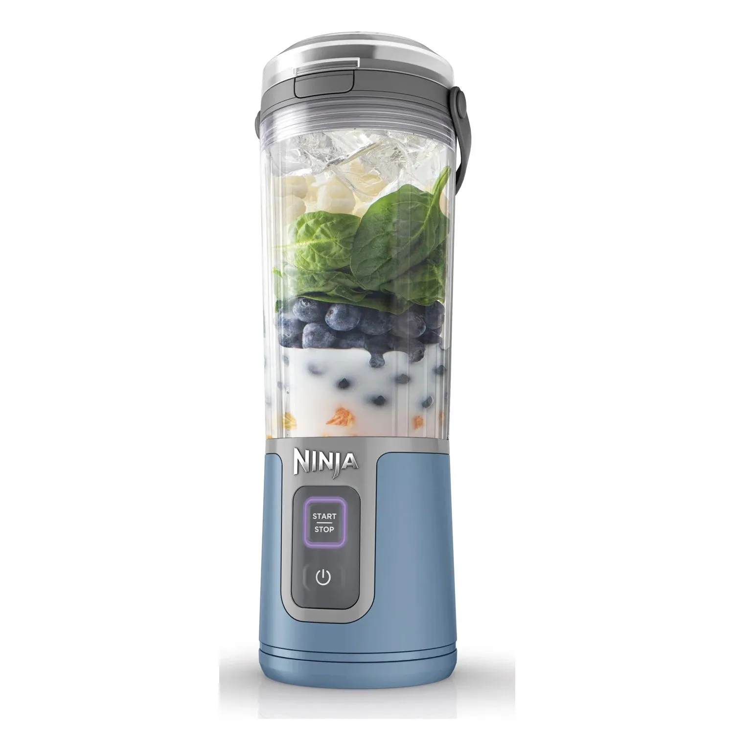 Ninja Blast 16 oz. Personal Portable Blender with Leak Proof Lid and Easy Sip Spout, Perfect for Smoothies, Denim Blue, BC100NV