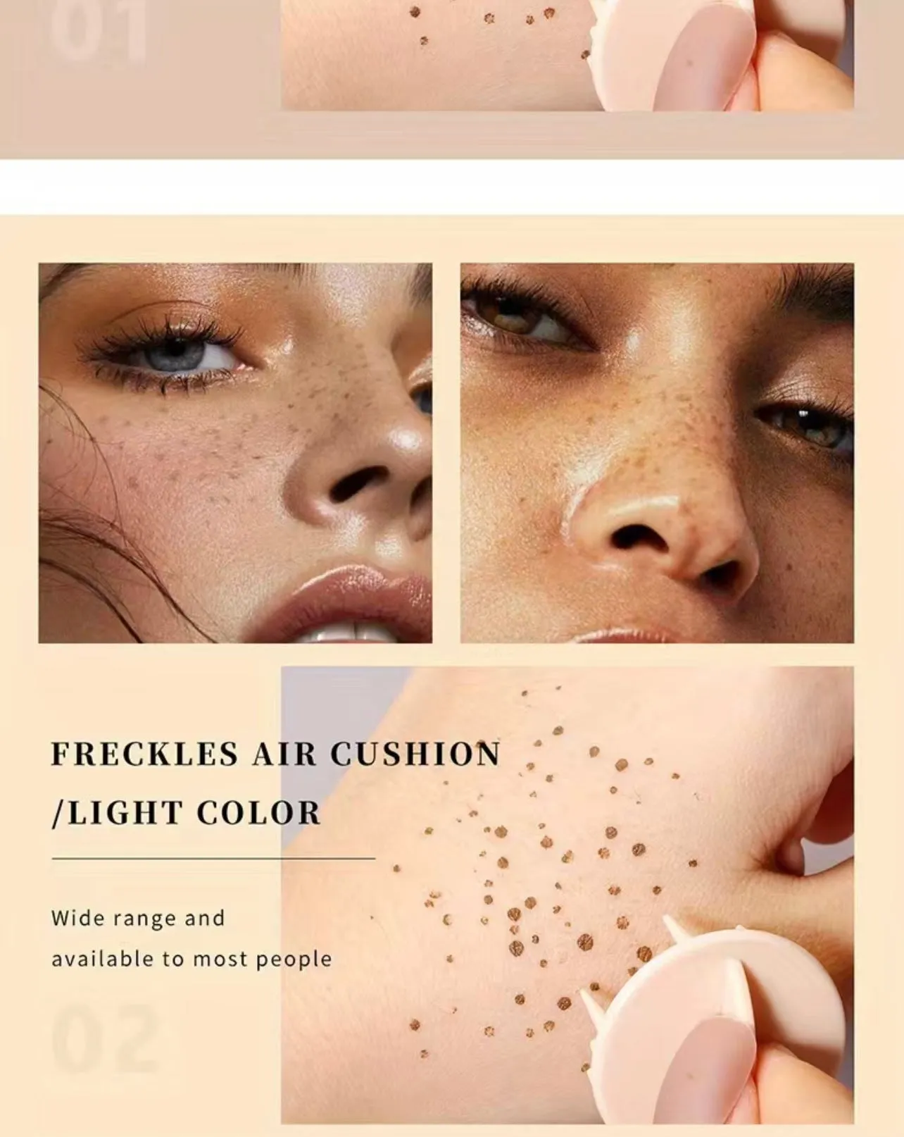 Realistic Freckles Long Lasting, High Pigment Waterproof Makeup- Salon Quality At Home