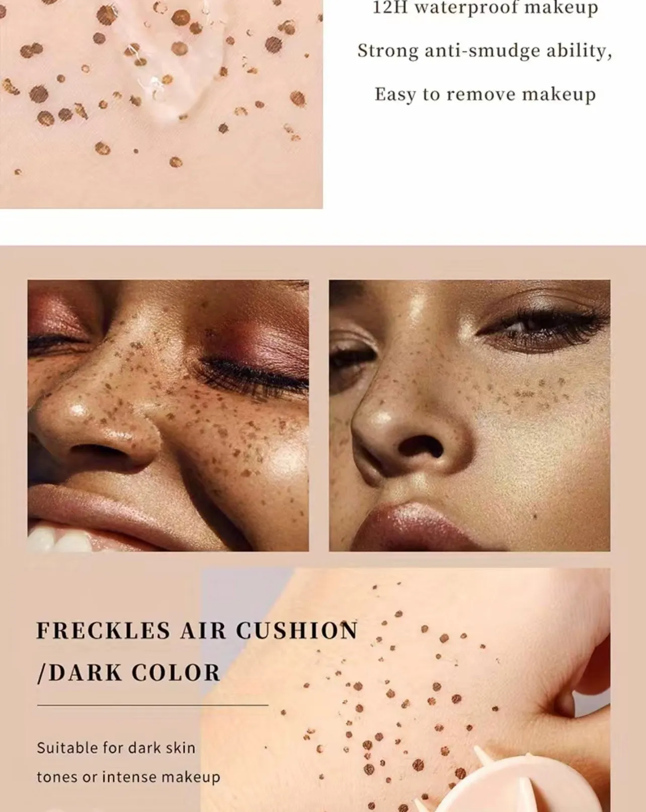 Realistic Freckles Long Lasting, High Pigment Waterproof Makeup- Salon Quality At Home