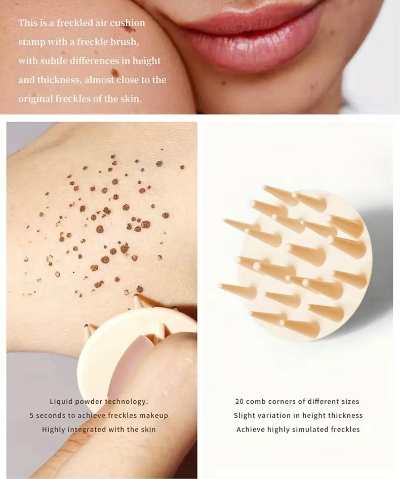 Realistic Freckles Long Lasting, High Pigment Waterproof Makeup- Salon Quality At Home