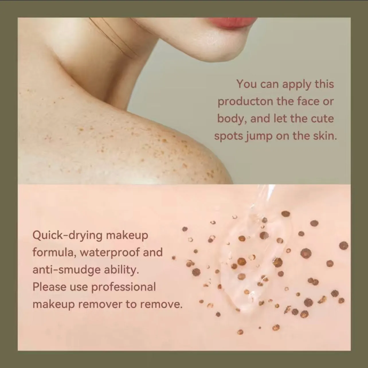 Realistic Freckles Long Lasting, High Pigment Waterproof Makeup- Salon Quality At Home